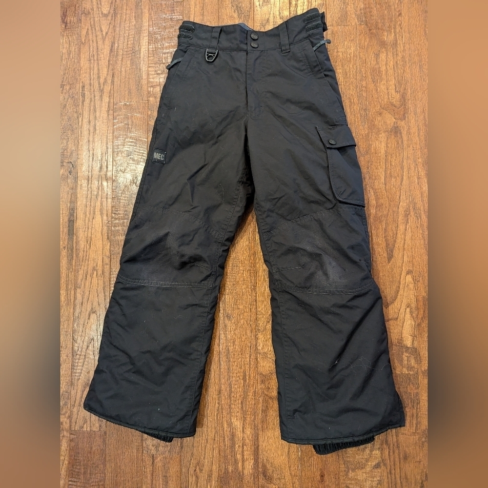 Mec Recco Snow Pants Ski snowboarding pants, black, SZ 8 youth/kids Unisex